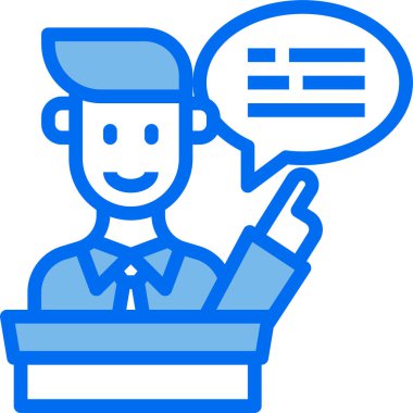 Sunum grafiğinin minimalist vektör simgesi