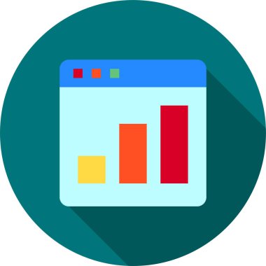 Web tarayıcı, basit vektör simgesi tasarımı