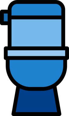 minimalistic vector icon of toilet 