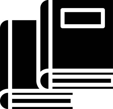 Kitap simgesi, eğitim simgesi, vektör illüstrasyonu