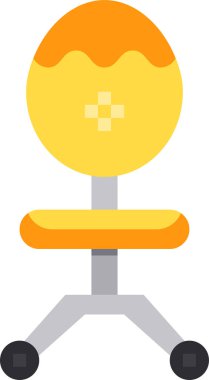 Sandalyenin vektör simgesi. biçim, beyaz arkaplanda düz bir semboldür