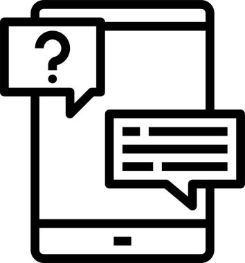 Müşteri hizmeti simgesi, vektör illüstrasyonu