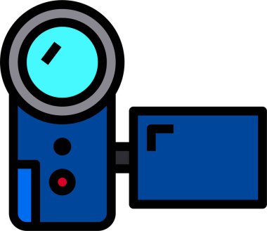 Kameranın vektör illüstrasyon simgesi