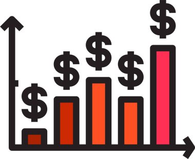 finansal bankacılık düz vektör simgeleri