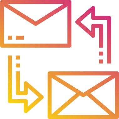 e- posta simgesi vektör illüstrasyonu 