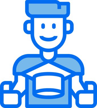 erkek avatar kişi tasarımı, vektör illüstrasyonu  