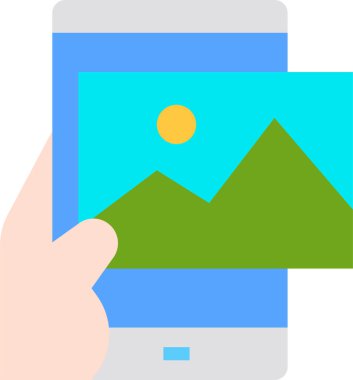 Dijital içeriğin minimalist vektör simgesi 