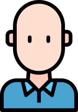 erkek avatar kişi tasarımı, vektör illüstrasyonu  