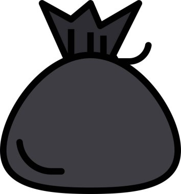 Çöp simgesinin vektör illüstrasyonu