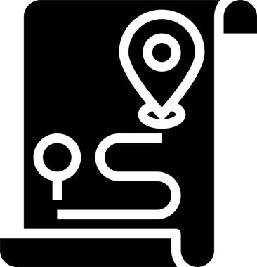 Pin konumunun minimalist vektör simgesi 