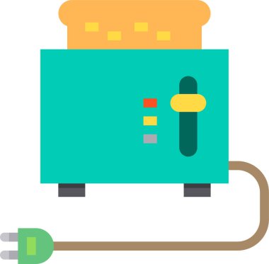 Tost makinesi basit vektör simgesi