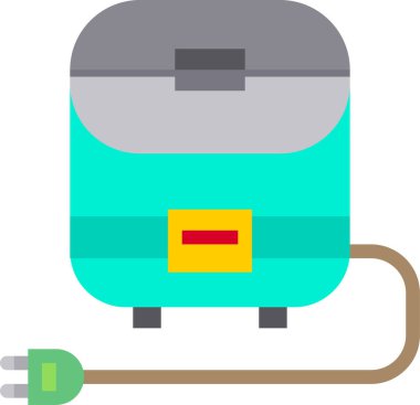 pilav pişiricisinin minimalist vektör simgesi