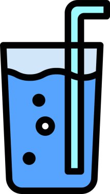 Stil minimalist içecek vektör simgesi