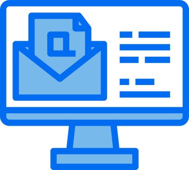 e- posta simgesi vektör illüstrasyonu 