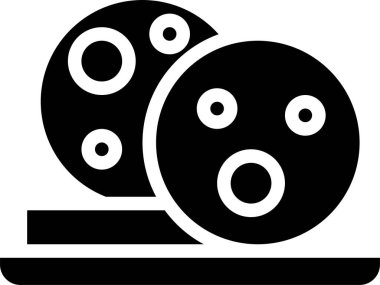 Çikolatalı kurabiyelerin vektör illüstrasyon simgesi