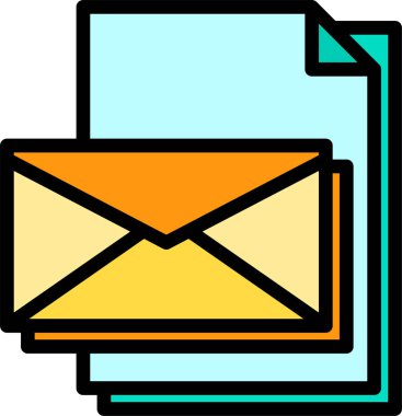 Dosyalı harf minimalist vektör simgesi