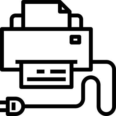 yazıcı aygıtı vektör simgesi