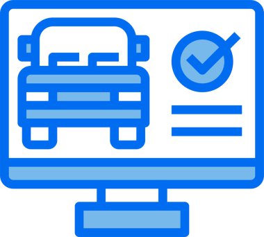 Araç servisinin vektör illüstrasyonu