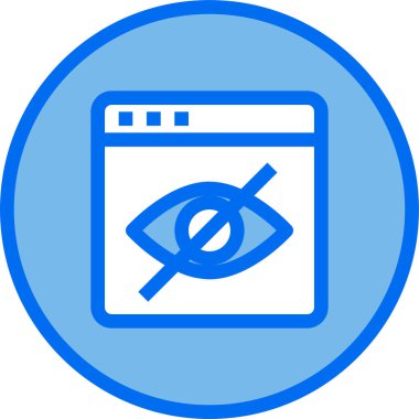 Web tarayıcı, basit vektör simgesi tasarımı