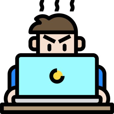 Web siteleri için insan avatar şablonu, vektör illüstrasyonu