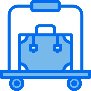 çanta simgesi vektör illüstrasyonu