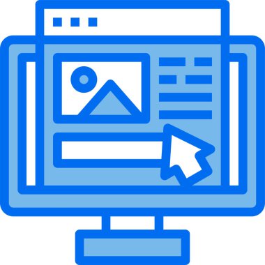 seo ve pazarlama simgelerinin vektör çizimi