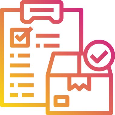 kontrol listesi simgesi, vektör illüstrasyonu