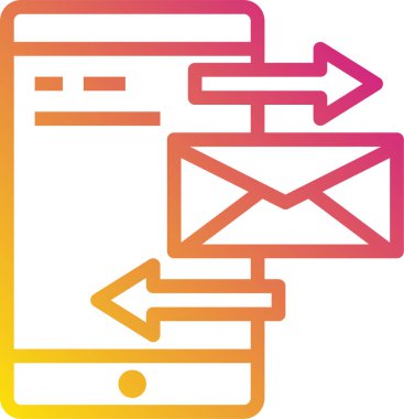 e- posta simgesi vektör illüstrasyonu 