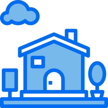 Ev simgesi, vektör illüstrasyonu