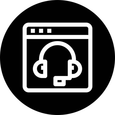 Web tarayıcı, basit vektör simgesi tasarımı