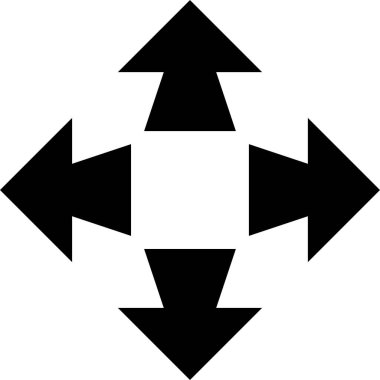 yön ok vektör simgesi