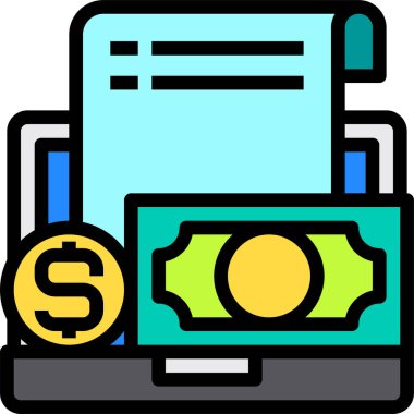 dizüstü bilgisayar çizgisi vektör simgesi.