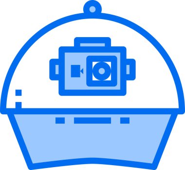 Hareket kamerasının basit simgesi, vektör illüstrasyonu