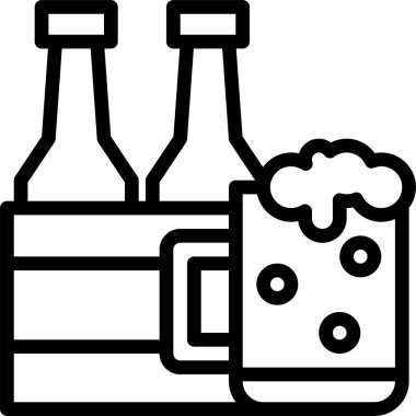bira ikonu vektör illüstrasyonu 