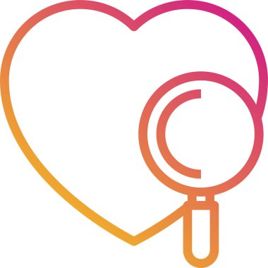 kalp simgesi işaret vektör illüstrasyonu