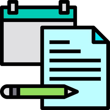 Kağıt takviminin vektör illüstrasyonu