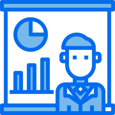 iş raporu minimalist vektör simgesi