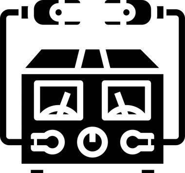 Elektrik sayacının vektör illüstrasyonu