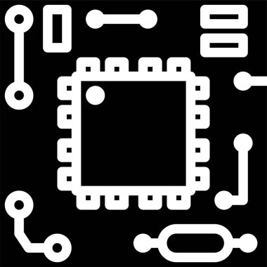 teknoloji simgesi, vektör illüstrasyonu