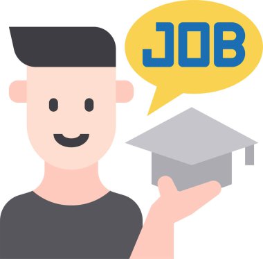 Eğitim simgesi, vektör illüstrasyonu