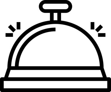 Çan simgesi vektör illüstrasyonu