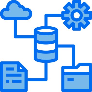 sunucu minimalist vektör simgesi