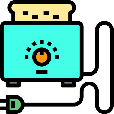 Tost makinesi basit vektör simgesi