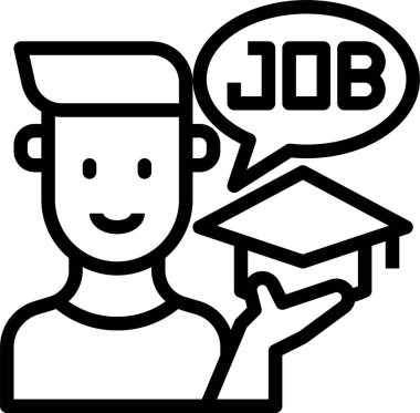 Eğitim simgesi, vektör illüstrasyonu