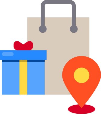 Pin konumunun minimalist vektör simgesi 