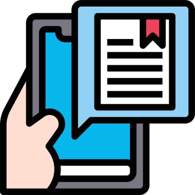 Akıllı telefon simgesinin vektör illüstrasyonu