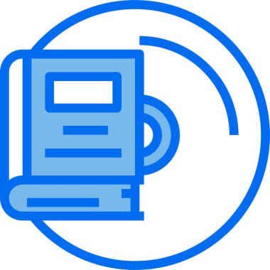 kitap minimalist vektör simgesi