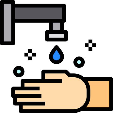 eldiven simgesi vektör illüstrasyonu