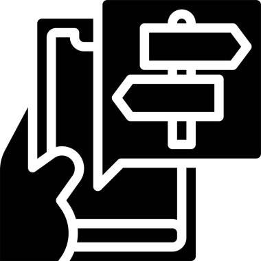 Akıllı telefon simgesinin vektör illüstrasyonu