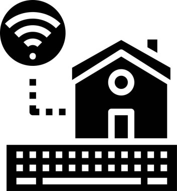 Kablosuz bağlantının basit simgesi, vektör illüstrasyonu